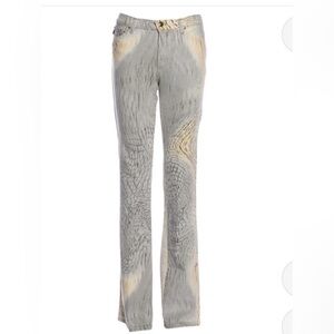 Just cavalli printed low rise jeans